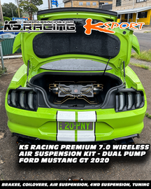 Ford Mustang D2C / S197 05-14 Premium Wireless Air Suspension Kit - KS RACING