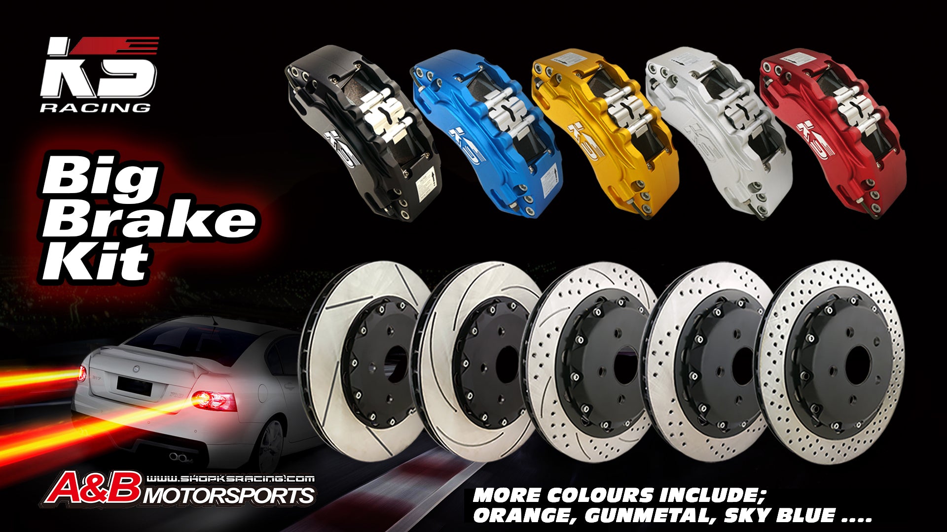 Front 6 Pot 330mm Disc - KS RACING BRAKE KIT — KS Racing Australia