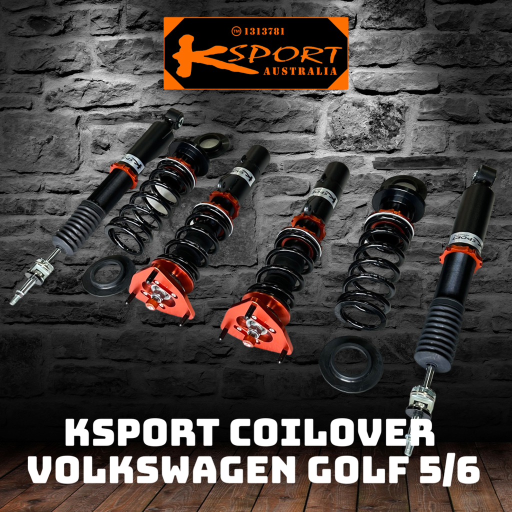 Volkswagen GOLF 5 MKV incl GTI, strut dia. 55mm, 2wd 03-08 - KSPORT Coilover Kit
