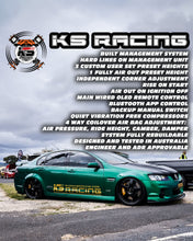 Load image into Gallery viewer, KS RACING PREMIUM WIRELESS AIR SUSPENSION KIT TO SUIT ALL MAKES AND MODELS. IN STOCK FROM SYDNEY WAREHOUSE.