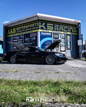 Load image into Gallery viewer, Holden VF Commodore on air bag suspension aired out. Tucked fitment on 20&quot; Hussla wheels with KS RACING&#39;s premium wireless air suspension kit and ksport performance air struts making this air ride setup elite.
