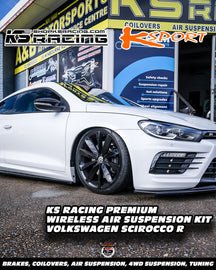 Volkswagen Scirocco R 2WD 09-UP Premium Wireless Air Suspension Kit